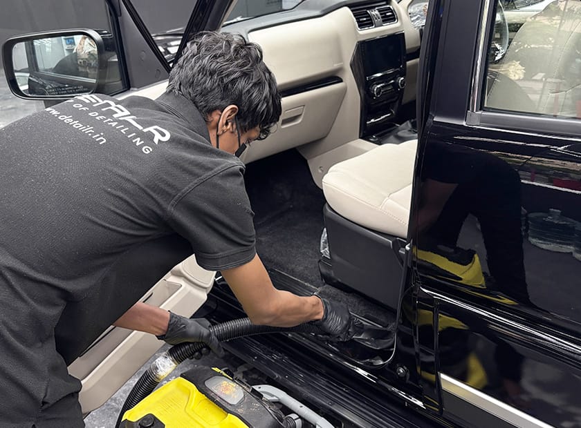 Car interior cleaning services