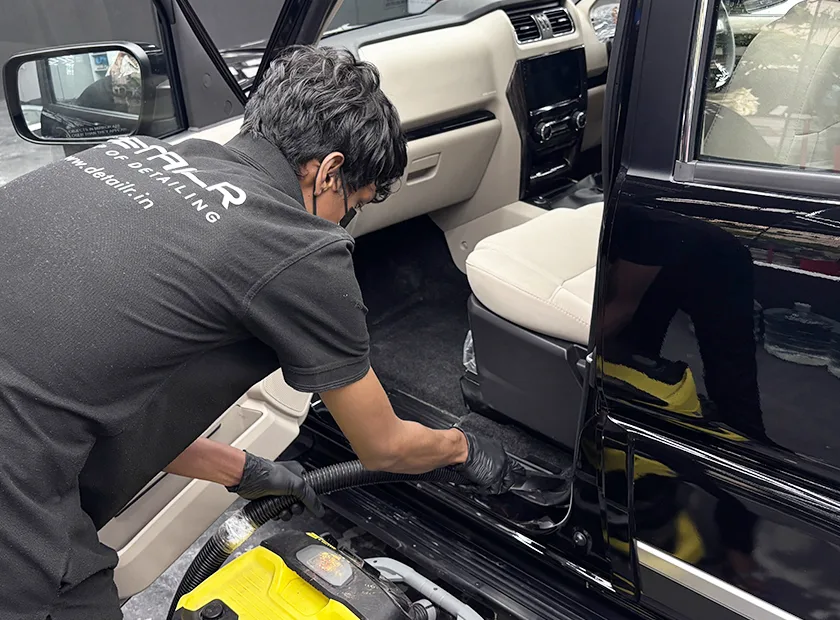 Car interior cleaning services